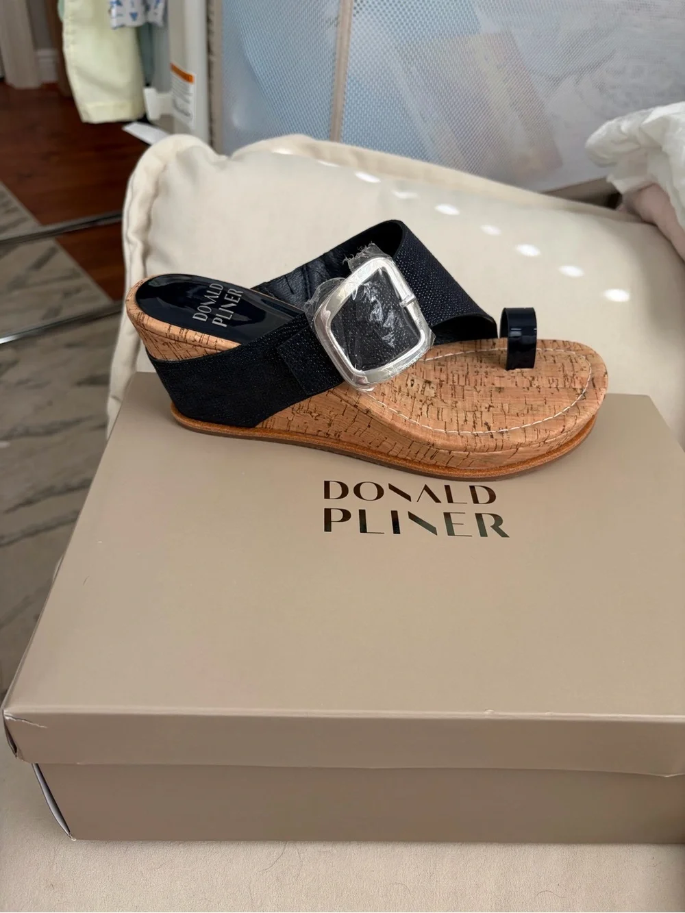Donald Pliner Gyer Raffia Sandal